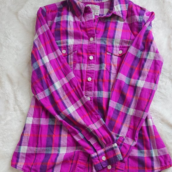 PURPLE PLAID Shirt - Picture 1 of 3